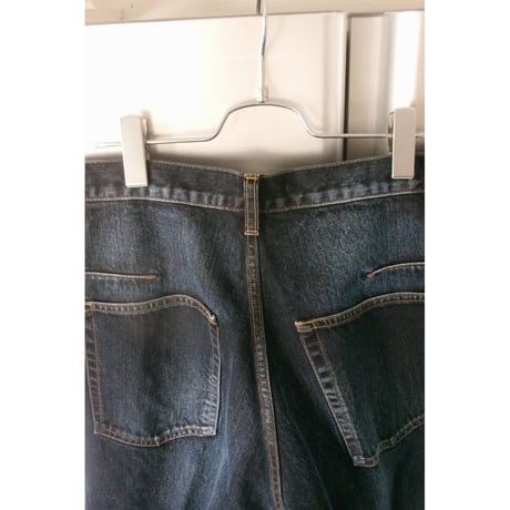 NVRFRGT / 3D TWISTED WIDE LEG JEANS * DARK FADED INDIGO
