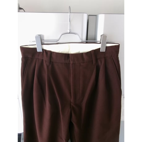 ABELIA EDWARD GOUCHA / TAPERED SLACKS *BROWN