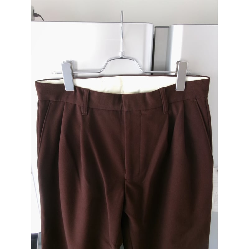 ABELIA EDWARD GOUCHA / TAPERED SLACKS *BROWN |