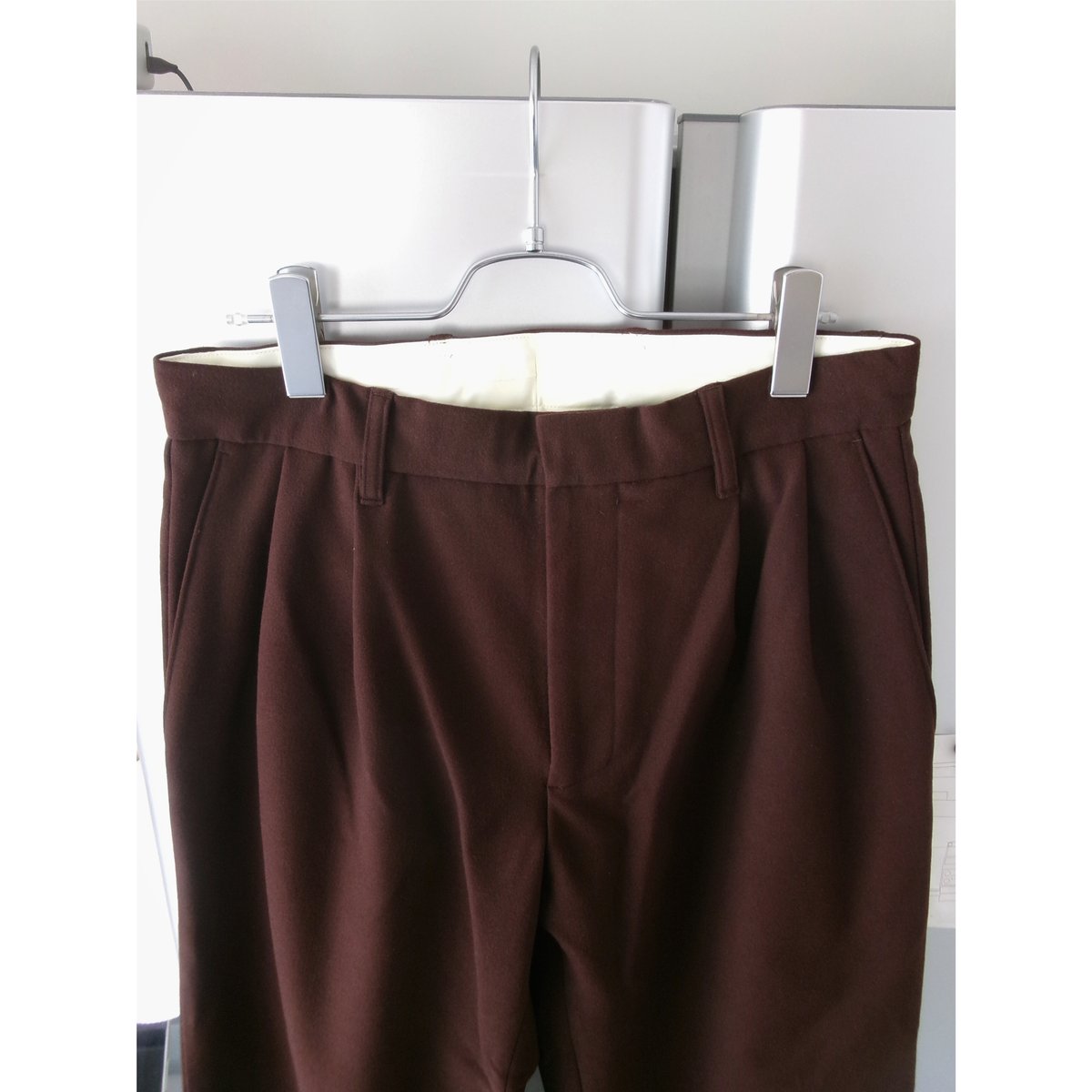 ABELIA EDWARD GOUCHA / TAPERED SLACKS *BROWN |