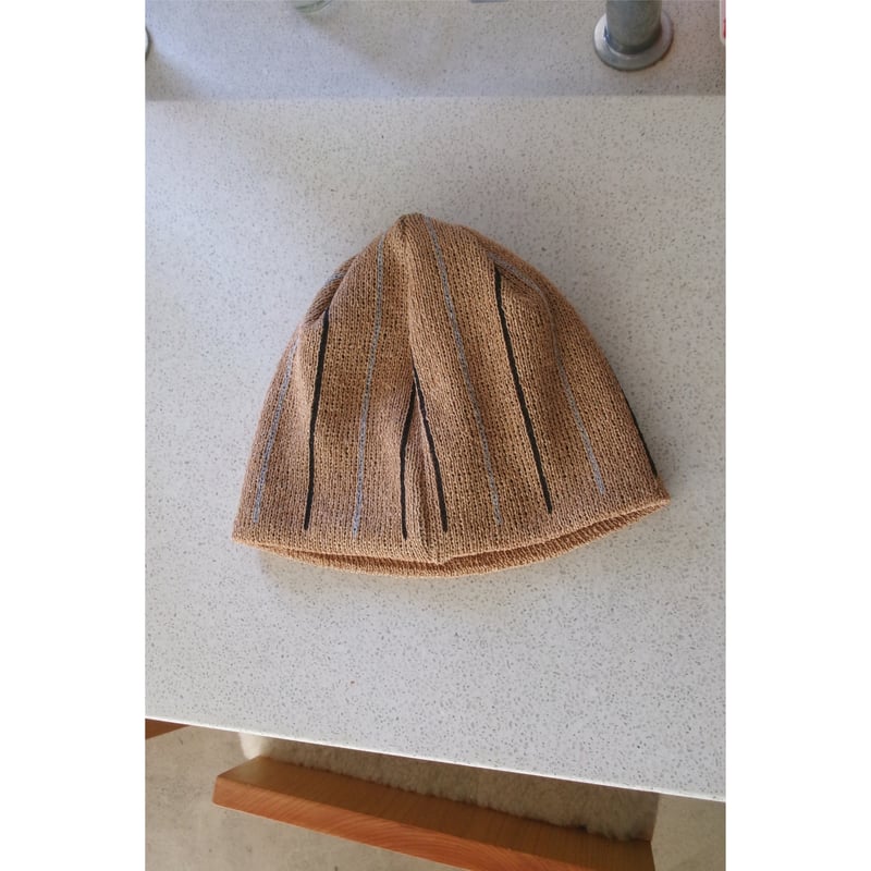 NO ROLL / TWOFACE WASHI BEANIE *APRICOT | AVET
