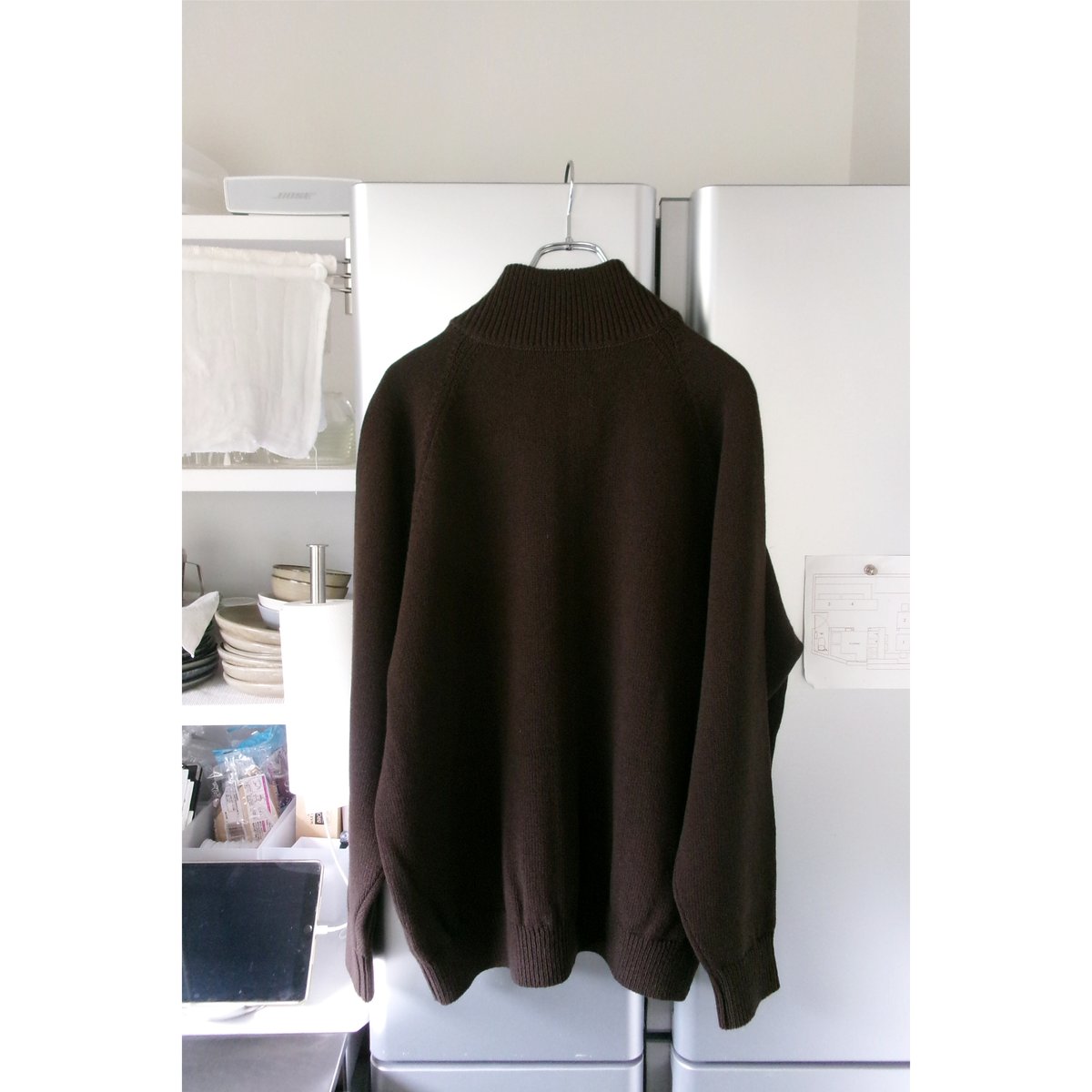 【新品】yoko sakamoto ニットガウン YOKO SAKAMOTO / DRIVERS KNIT *BROWN | AVET