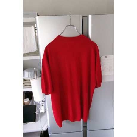FUJI / SILK CASHMERE S/S KNIT *RED