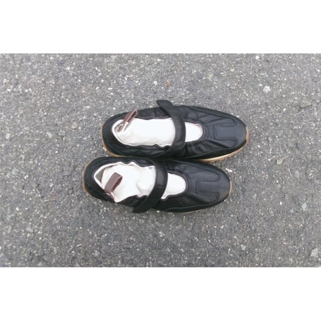 FOOT INDUSTRY / MARY JANE OVINE LEATHER/BOVINE LEATHER  *ANTHRACITE