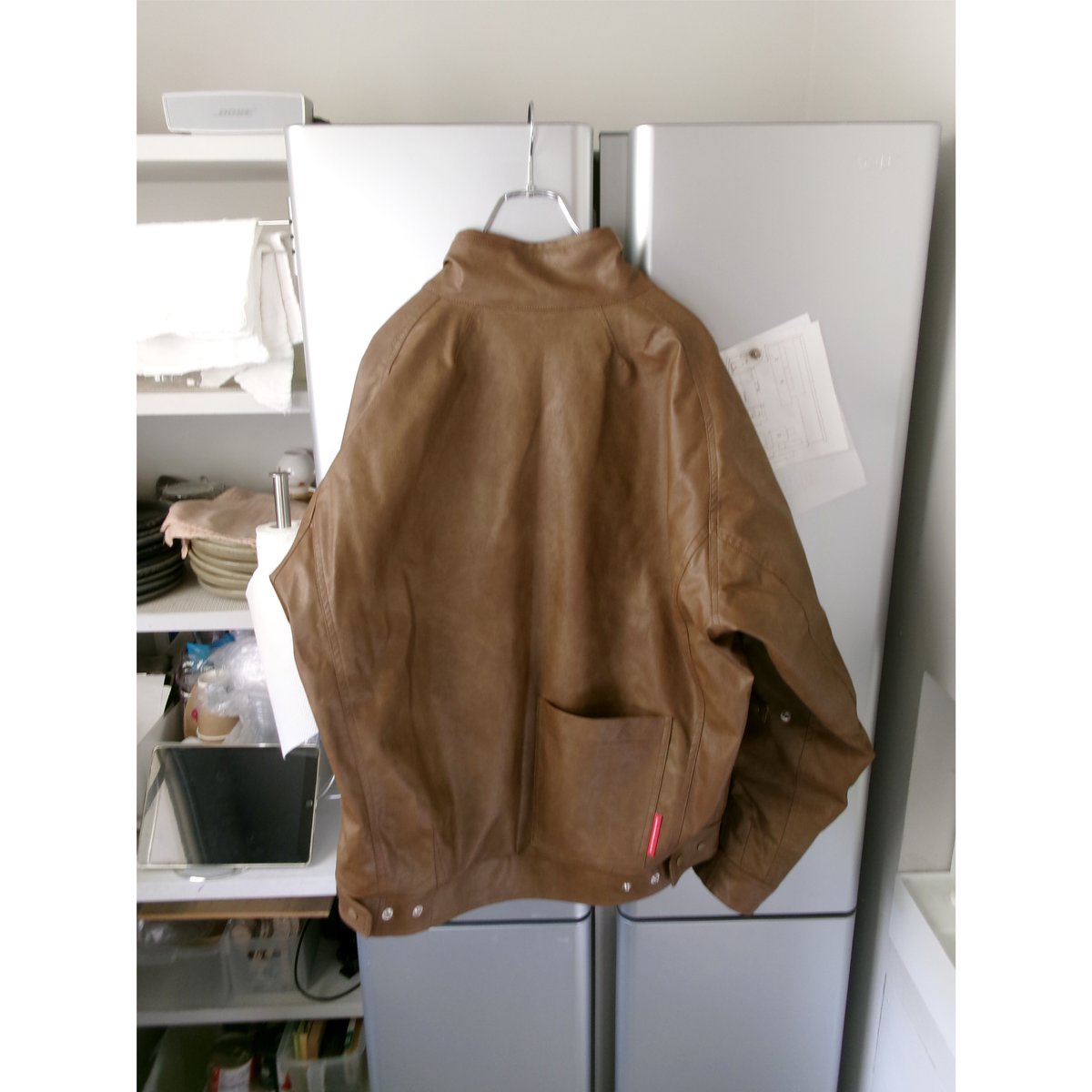 ABELIA EDWARD GOUCHA / MOM BIKER JACKET *CAMEL