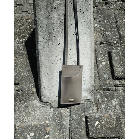 HIDAKA / DENIM POCKET PHONE CASE-GRAY