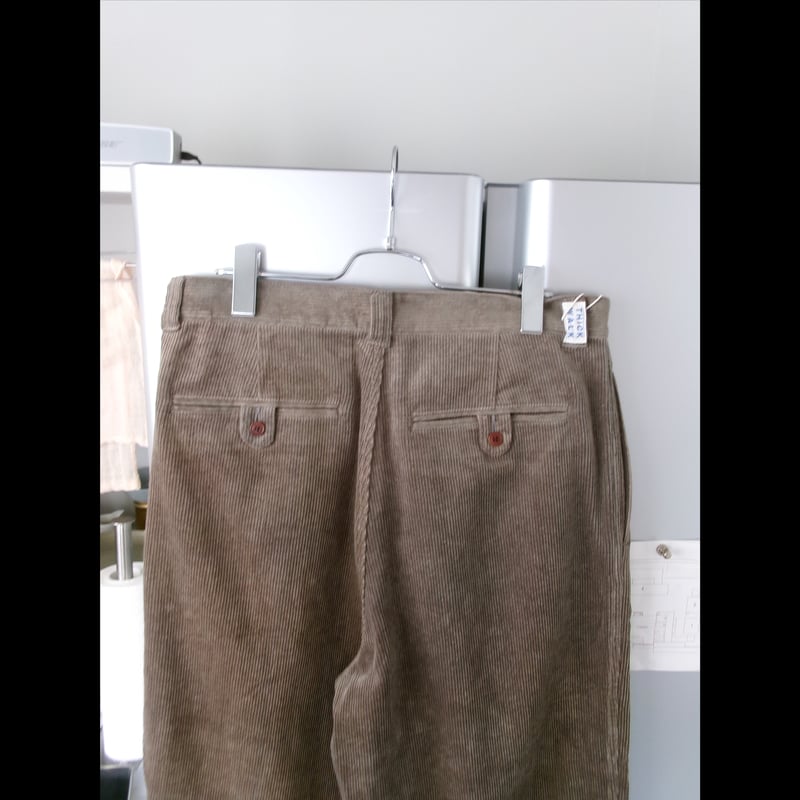 NO ROLL / THICKWALK CORDS PANTS *SMOKE BROWN |