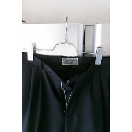 OLD FOLK HOUSE / Wool & Mohair Gabardine Trousers *NAVY