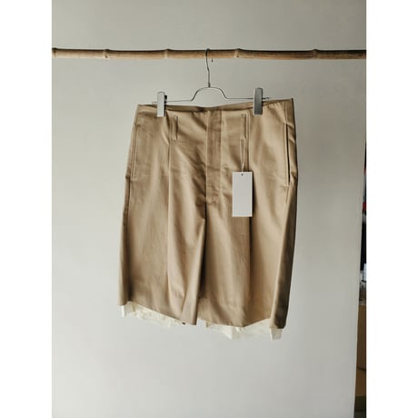 Rich I / YOUTH [TUCK SHORTS]-BEIGE