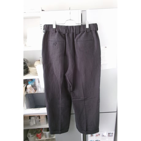 Blanc YM / Linen Silk Oversize Pants *BLACK