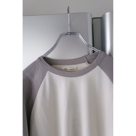 UNIVERSAL PRODUCTS / BASEBALL L/S T-SHIRTS *BEIGE