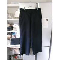 OLD FOLK HOUSE /  Wool Gabardine Trousers *Navy