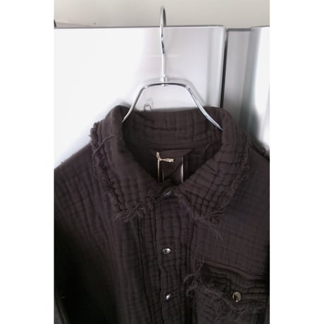 YUTASETOGAWA / Crepon 4Gauze Coverall Jacket *SUMI