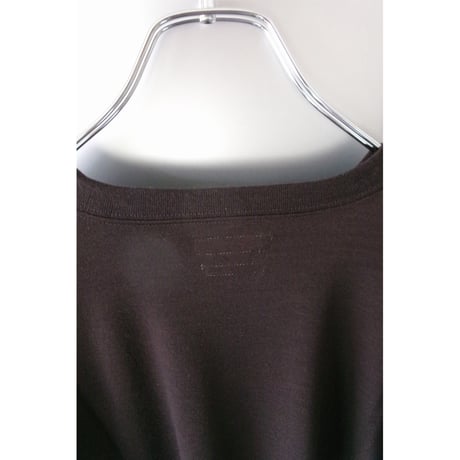 FUJI / WOOL S/S T-SHIRT *BROWN