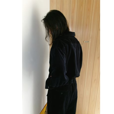 Blanc YM / Wide Corduroy Jumpsuit *NAVY