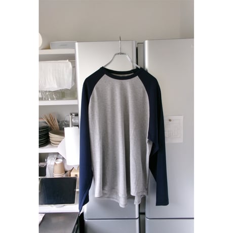 UNIVERSAL PRODUCTS / BASEBALL L/S T-SHIRTS *NAVY