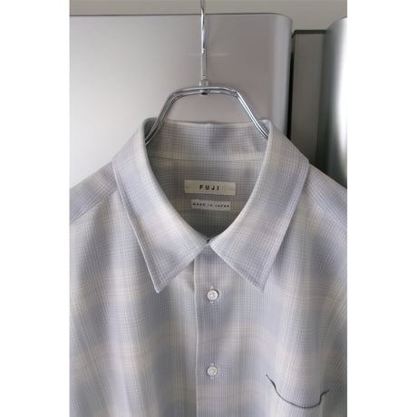 FUJI / WOOL CHECK STANDARD SHIRT *BLUE