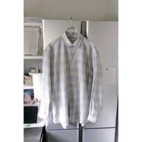 FUJI / WOOL CHECK STANDARD SHIRT *BLUE