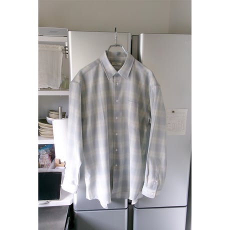 FUJI / WOOL CHECK STANDARD SHIRT *BLUE