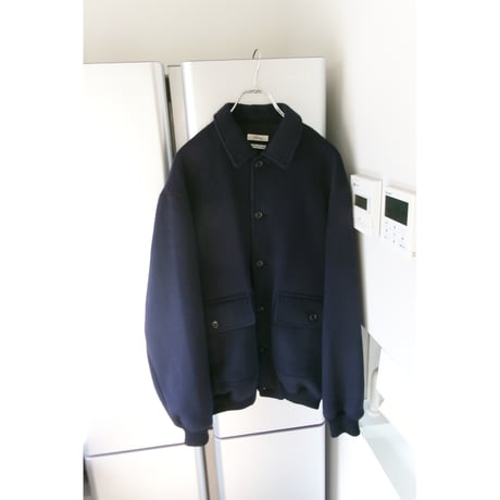 FUJI / WOOL MELTON BASIC BLOUSON *NAVY