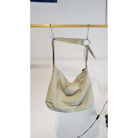 MY___ / NYLON SHOULDER BAG -LIGHT GRAY