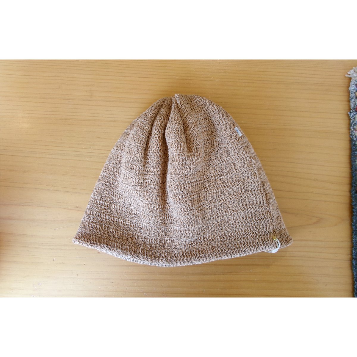 NO ROLL / TWOFACE WASHI BEANIE *APRICOT | AVET