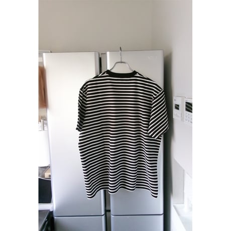 FUJI / COTTON S/S BORDER T-SHIRTS *BLACK