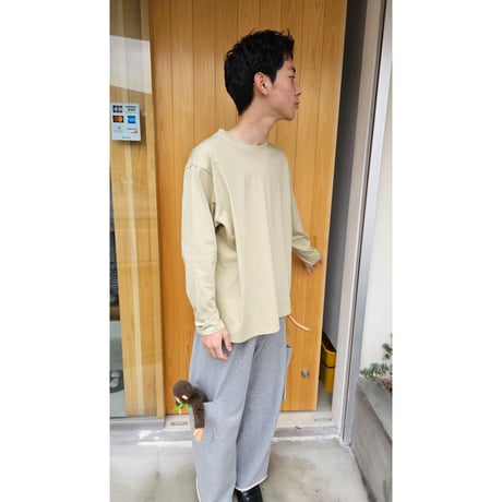 FUJI /  pure cotton long sleeve t-shirts *olive