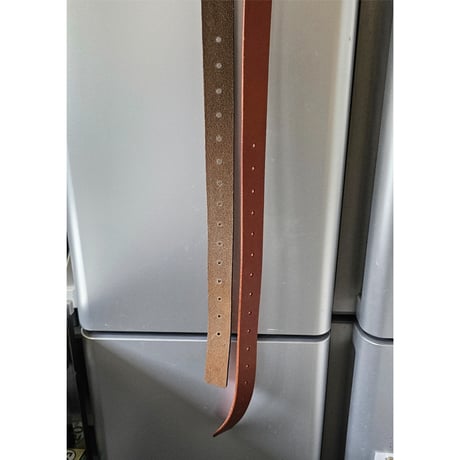 FUJI /  LEATHER BELT *BROWN