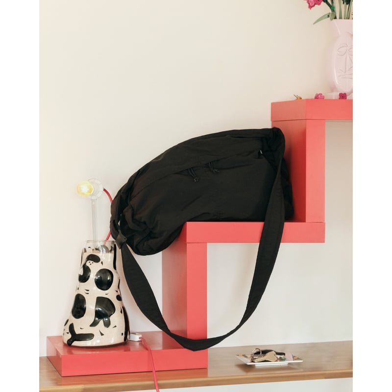 EVCON / BIG NYLON SHOULDER BAG *BLACK | AVET