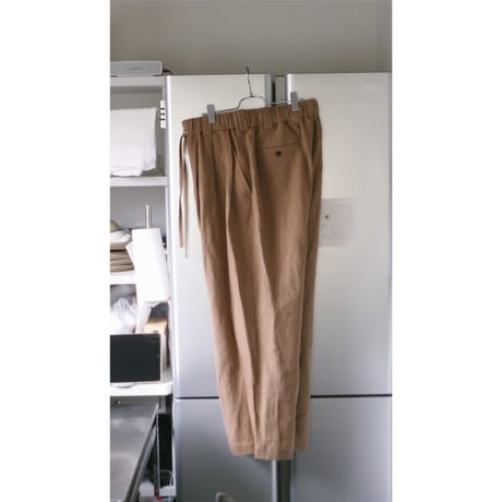 Blanc YM / Linen Silk Oversize Pants *BEIGE