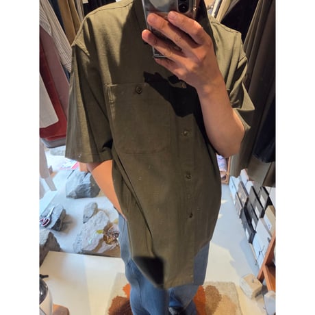 YOKO SAKAMOTO / UTILITY S/S SHIRT *OLIVE
