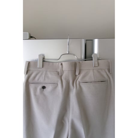FUJI / WOOL CASHMERE CORDUROY SLACKS *GRAY