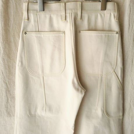 TOZAOU / Denim Painter Pants *cream (yellow)
