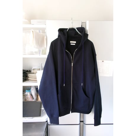FUJI / COTTON ZIP UP HOODIE *NAVY