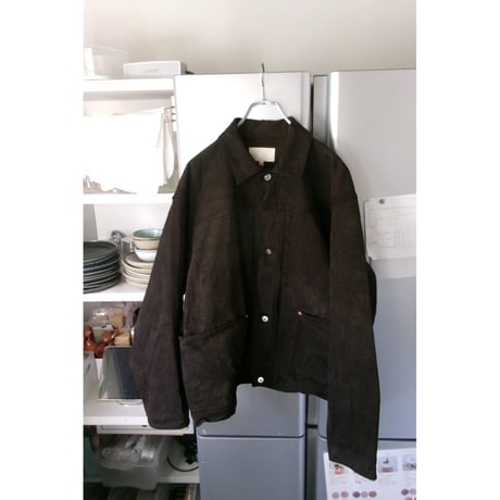 YOKO SAKAMOTO /  PLEATS JACKET DENIM *KAKISHIBU