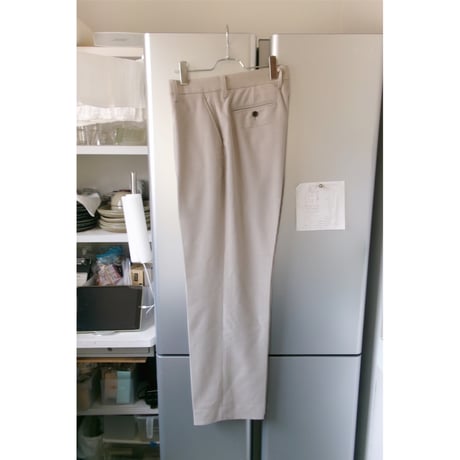 FUJI / WOOL CASHMERE CORDUROY SLACKS *GRAY