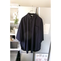 Blanc YM / Soft Oxford Half Shirts *NAVY