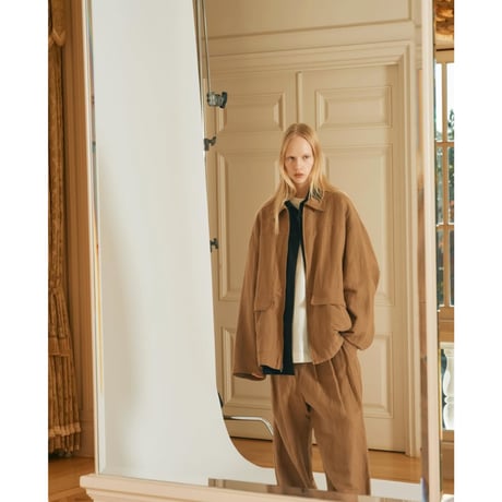 Blanc YM / Linen Silk Work JKT *BEIGE