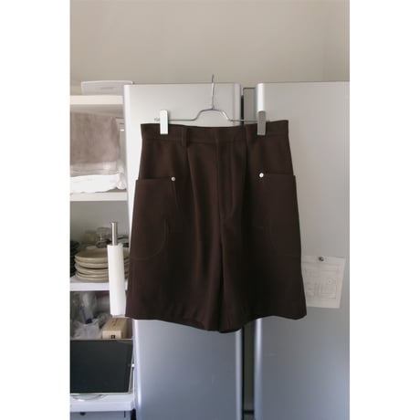 TOZAOU / [別注] Miton shorts *Dark Brown