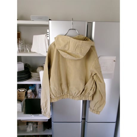MY___ / GARMENT DYE HOODIE BLOUSON *BEIGE