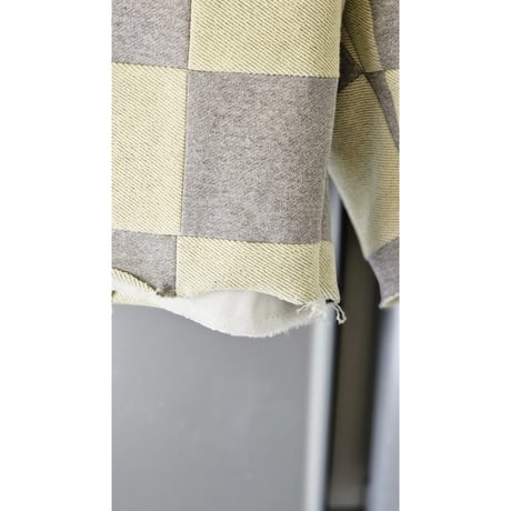 TOZAOU / Tile Panel Monpe Shorts *Gray × Yellowinig