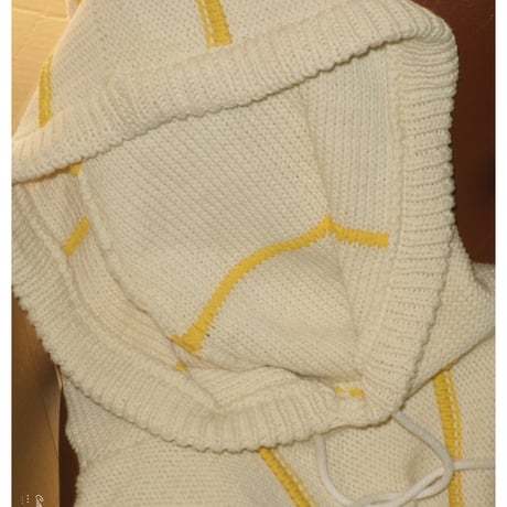 OLD FOLK HOUSE /Knit Baja Hoodie *IVORY