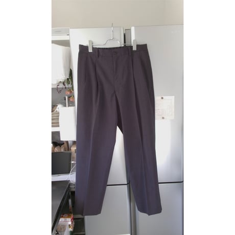 YOKO SAKAMOTO / DOUBLE PLEATED TROUSERS *CHARCOAL GRAY