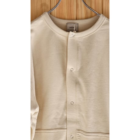 EVCON/ SWEAT CARDIGAN *OFF WHITE