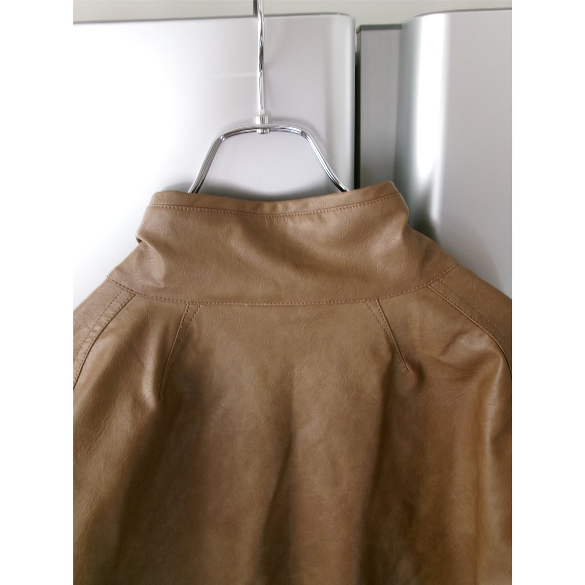 ABELIA EDWARD GOUCHA / MOM BIKER JACKET *CAMEL