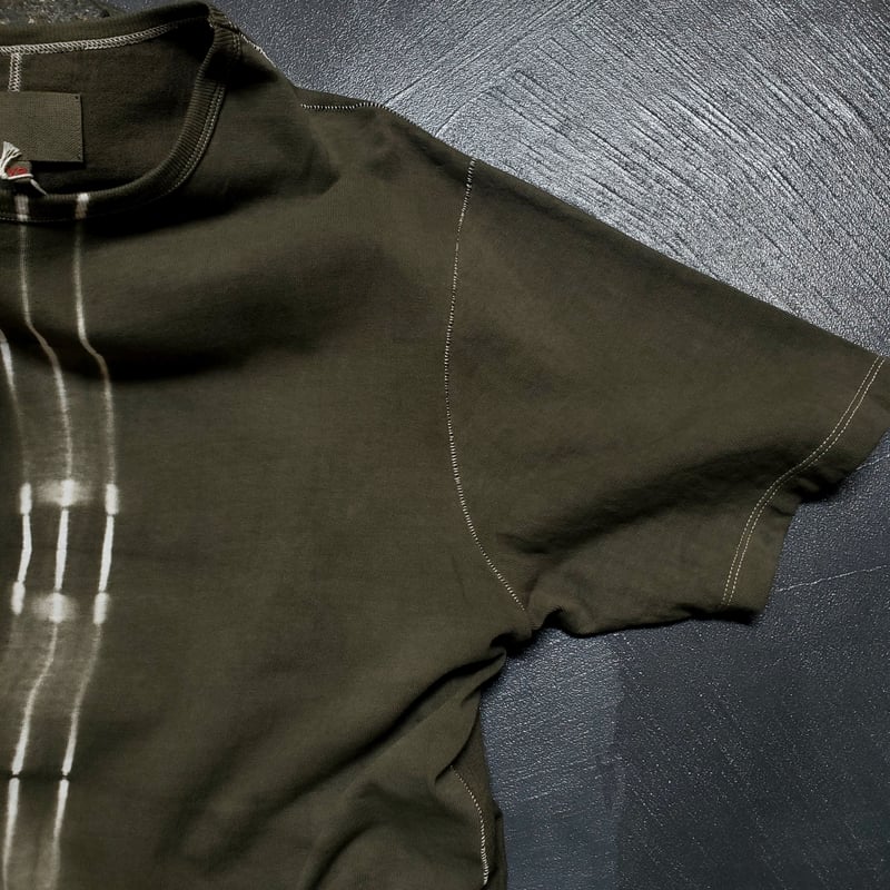 yoko sakamoto L/S T-SHIRT（OLIVE SHIBORI） YOKO SAKAMOTO / T-SHIRT OLIVE SHIBORI | AVET