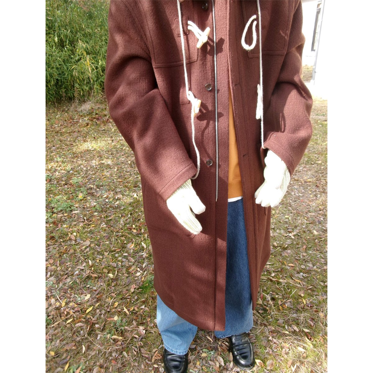 FUJI / MELTON WOOL DUFFEL COAT *BROWN | AVET