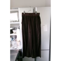 NVRFRGT / VELOUR 3D TWISTED LOUNGE PANTS *BROWN