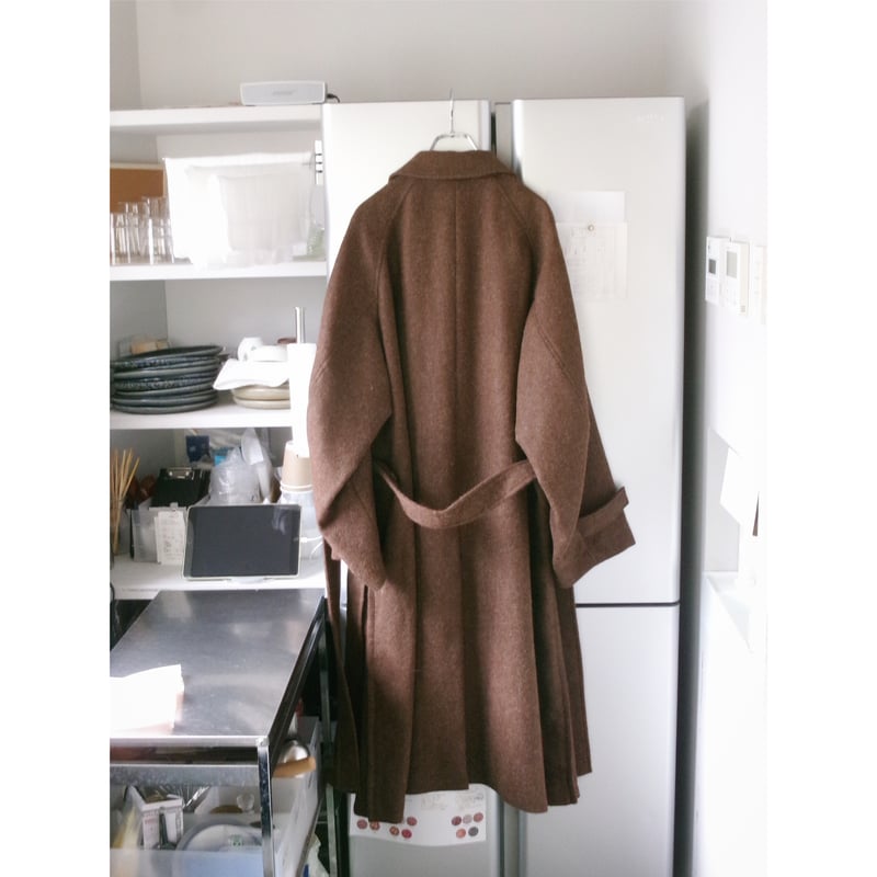 Blanc YM / ALPACA OVERSIZE BALMACAN COAT *Natur
